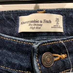 Abercrombie & Fitch Dark Blue High Rise Jeans